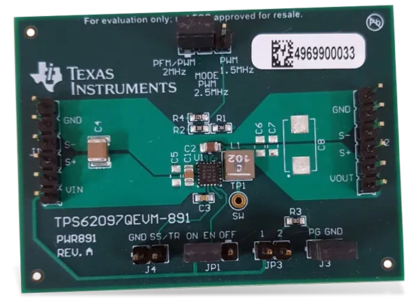 德州仪器 TPS62097QEVM-891汽车用评估模块