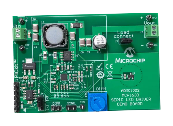 微芯科技 MCP1633 SEPIC LED驱动器演示板 (ADM01002)