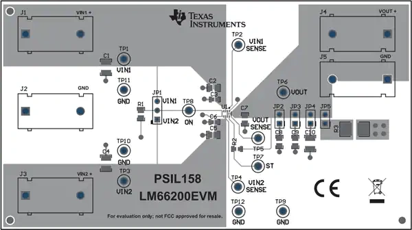 德州仪器 LM66200EVM理想二极管评估模块