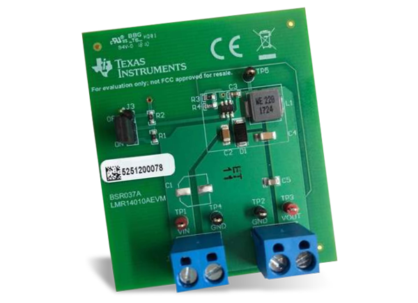 德州仪器 LMR14010AEVM转换器评估模块 (EVM)