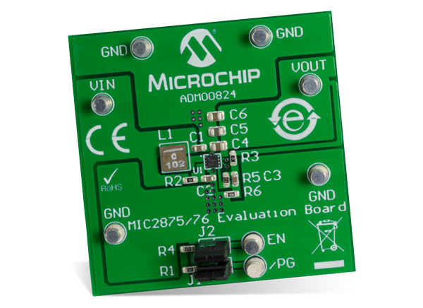 微芯科技 MIC2875/76升压转换器评估板
