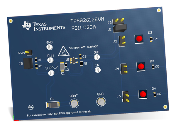 德州仪器 TPS92612EVM LED驱动器评估模块