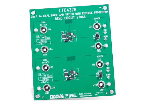 亚德诺半导体 DC2706A LTC4376控制器用演示电路