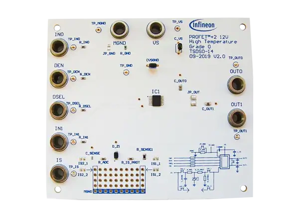 英飞凌 PROFET™+ 2 BTS7080 12V评估板