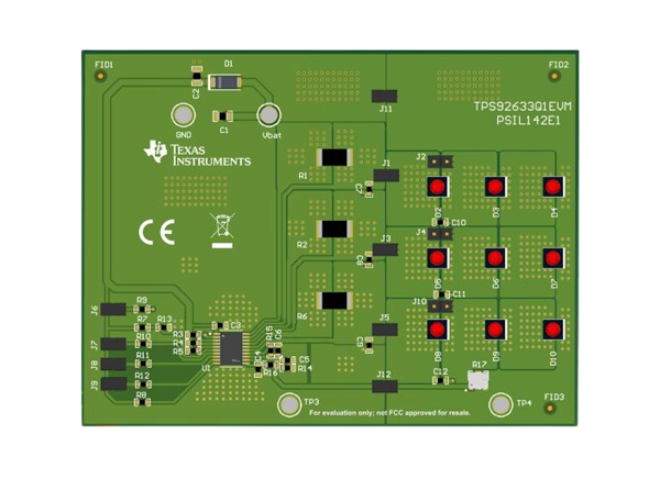 德州仪器 TPS92633Q1EVM LED驱动器评估模块 (EVM)