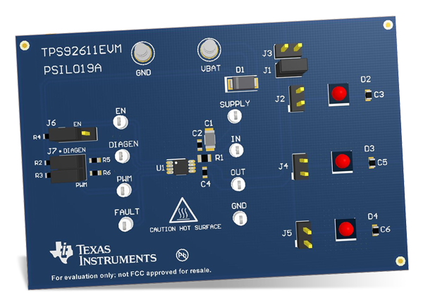 德州仪器 TPS92611EVM LED驱动器评估模块