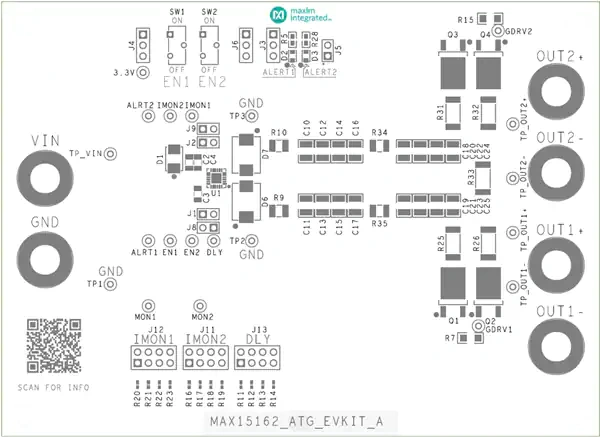 美信半导体 MAX15162TAEVKIT/MAX15162TLEVKIT评估套件