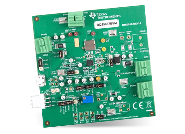 德州仪器 bq25887EVM充电器评估模块 (EVM)