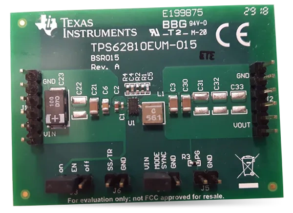 德州仪器 TPS62810EVM-015评估模块