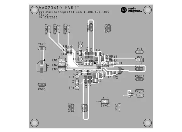 美信半导体 MAX20419 PMIC评估套件