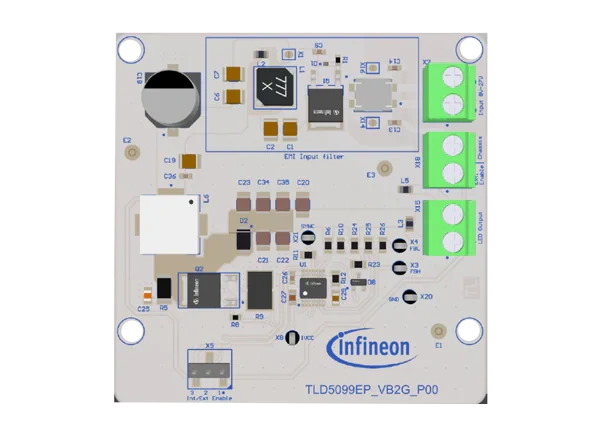英飞凌 TLD5099EP_VB2G电压模式评估板