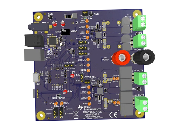 德州仪器 DRV5825PEVM放大器评估模块 (EVM)