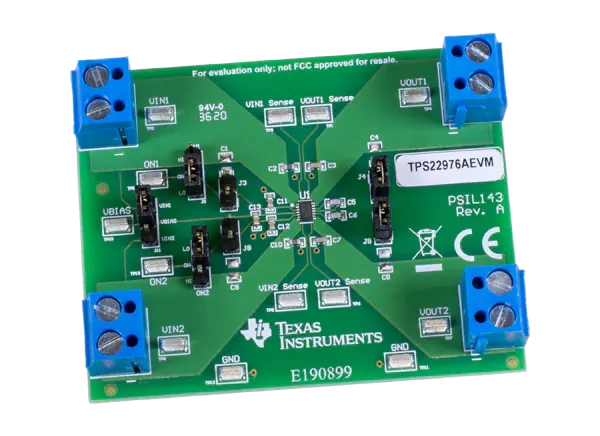 德州仪器 TPS22976AEVM负载开关评估模块 (EVM)