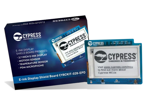 Cypress Semiconductor CY8CKIT-028-EPD E-ink显示扩展板