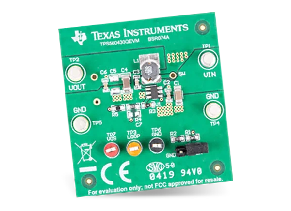 德州仪器 TPS560430QEVM转换器评估模块 (EVM)