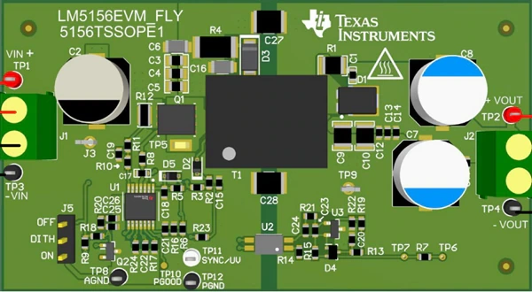 德州仪器 LM5156HEVM-FLY控制器评估模块 (EVM)