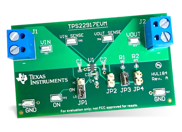 德州仪器 TPS22917EVM负载开关评估模块