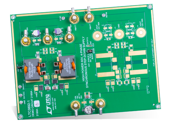 Analog Devices Inc. 用于LTC3892降压控制器的DC2190A演示板