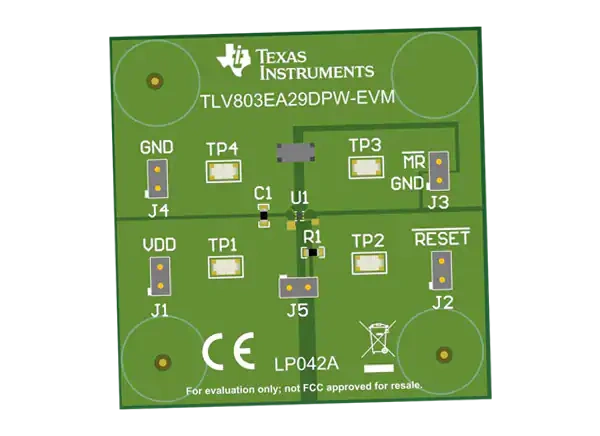 德州仪器 TLV803EA29DPW-EVM复位IC评估模块