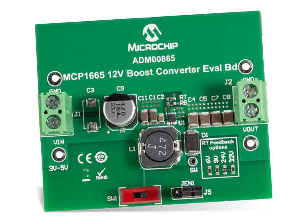 微芯科技 MCP1665升压转换器评估板