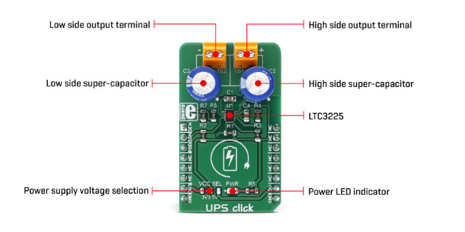 Mikroe MIKROE-3001 UPS Click板