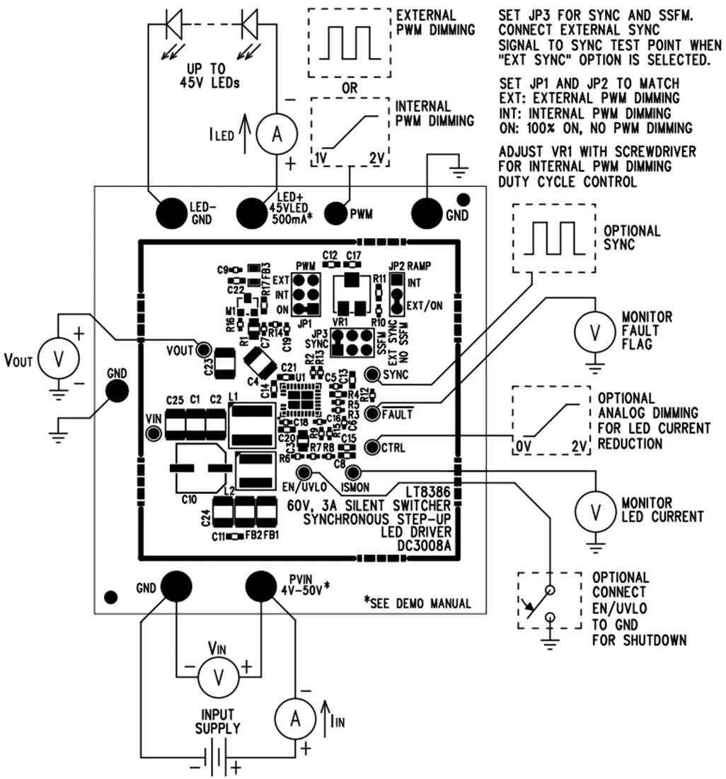 图表 - 亚德诺半导体 DC3008A LT8386演示电路