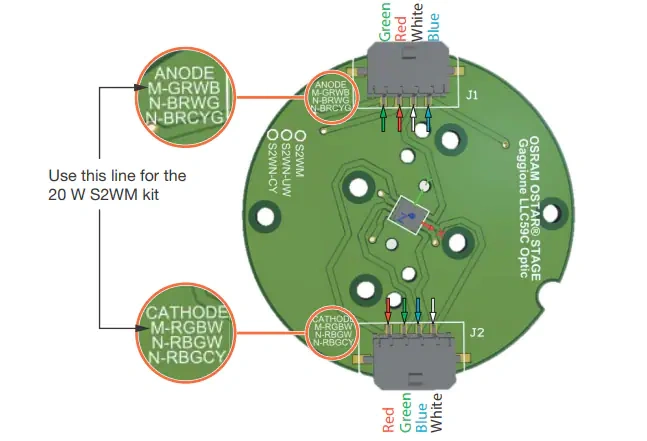 原理图 - OSRAM Opto Semiconductors OSTAR®舞台LED评估套件