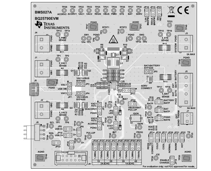 德州仪器 BQ25790EVM评估模块