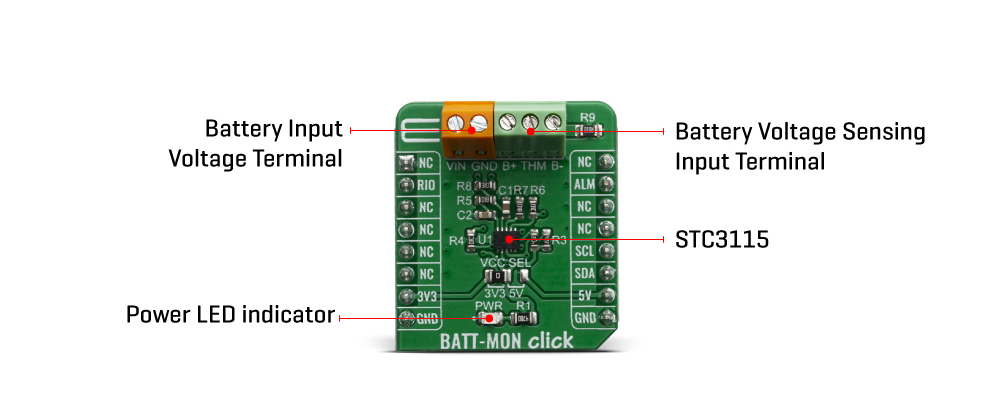 Mikroe BATT-MON Click