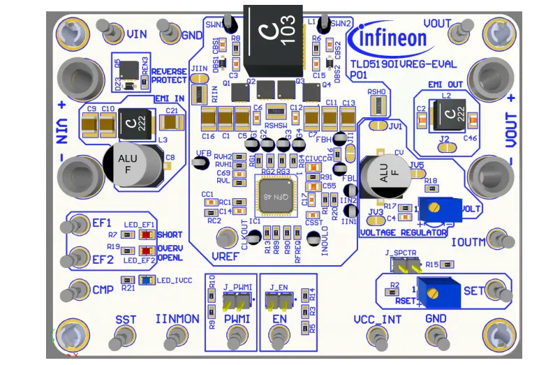 英飞凌 TLD5190IVREG-EVAL评估板