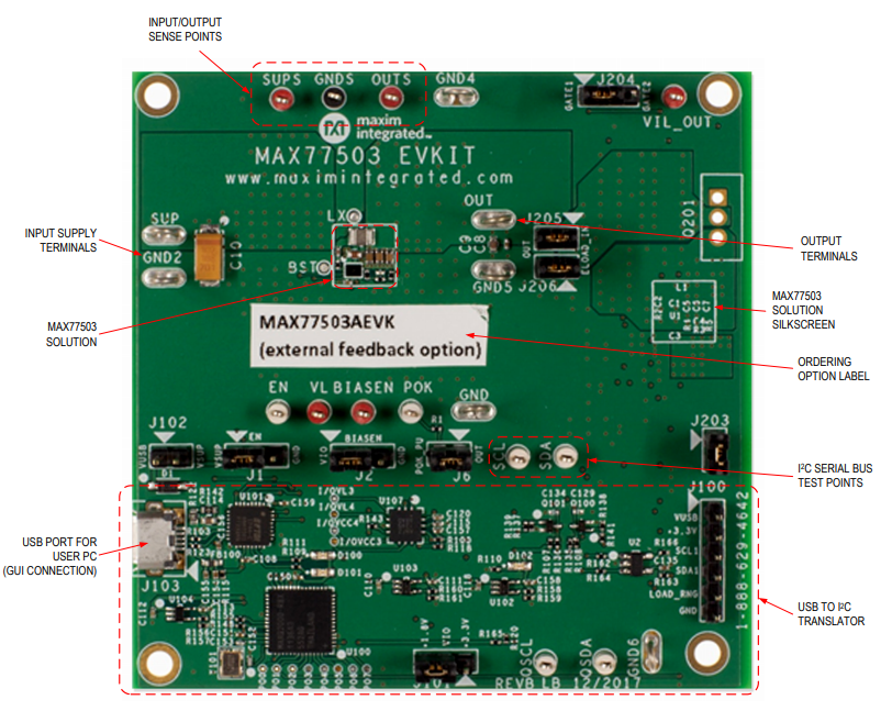 美信半导体 MAX77503评估套件