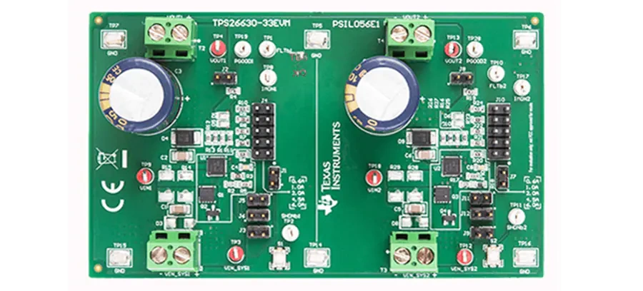 位置电路 - 德州仪器 TPS26630-33EVM电子保险丝评估模块