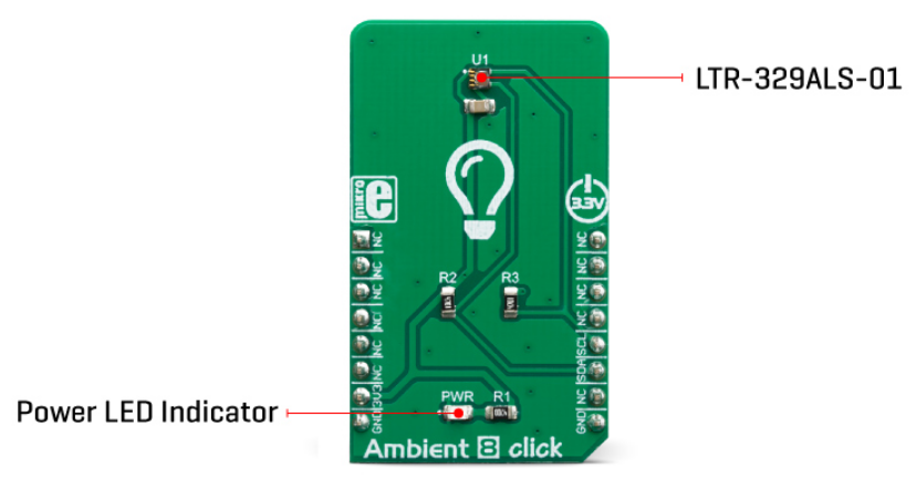 Mikroe MIKROE-3452 Ambient 8 Click