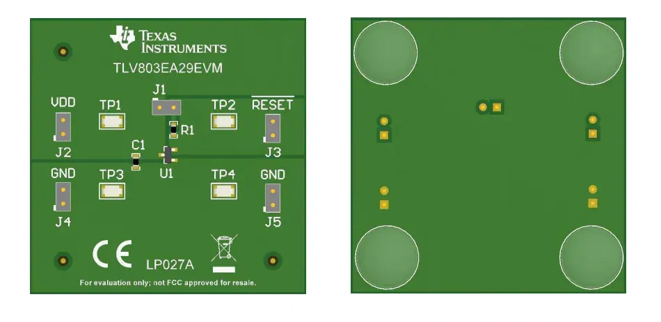 位置电路 - 德州仪器 TLV803EA29EVM评估模块