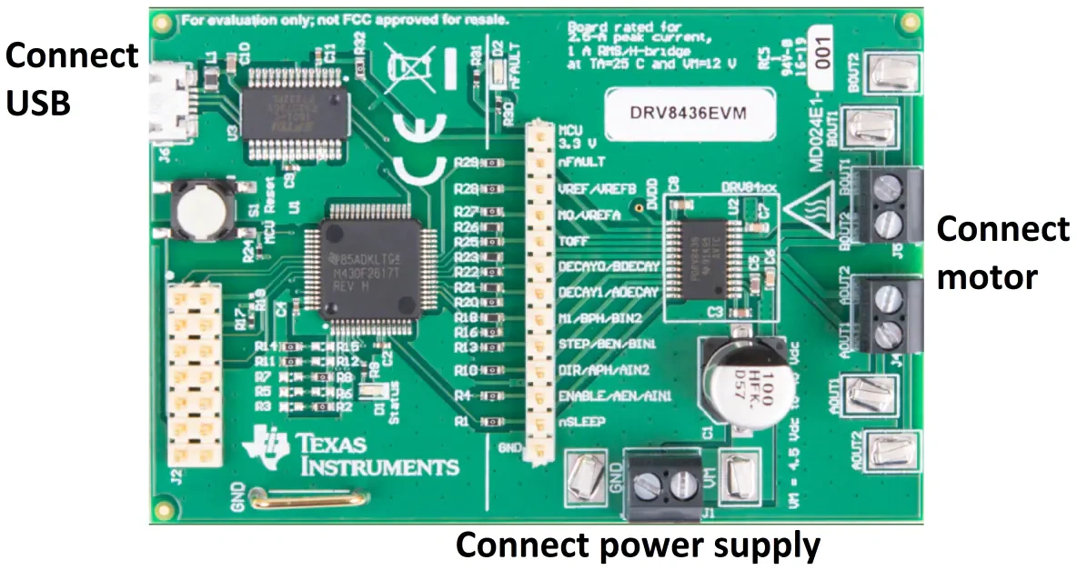 德州仪器 DRV8436EVM步进驱动器评估模块