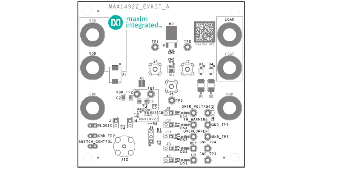 机械图纸 - 美信半导体 MAX14922评估套件 (MAX14922EVKIT)