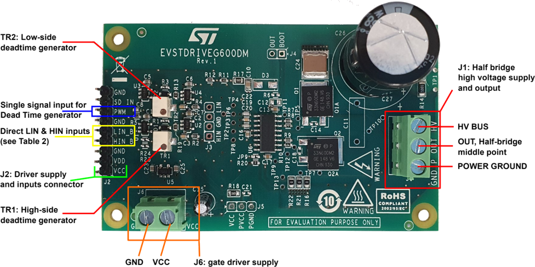 意法半导体 EVSTDRIVEG600DM演示板