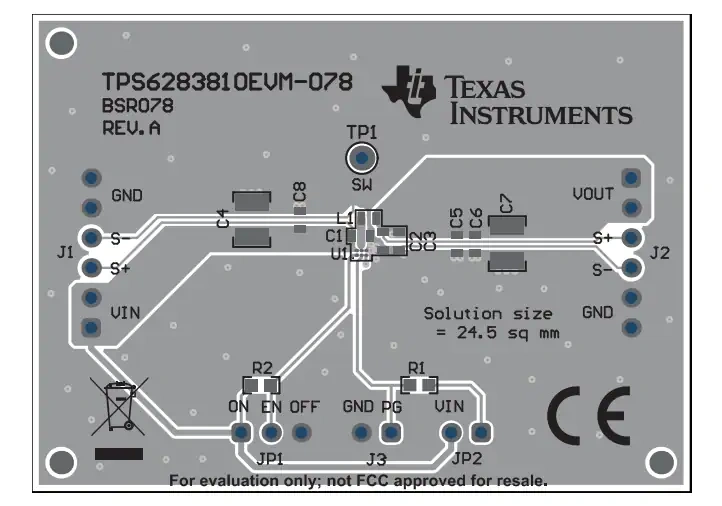 位置电路 - 德州仪器 TPS6283810EVM-078 评估模块