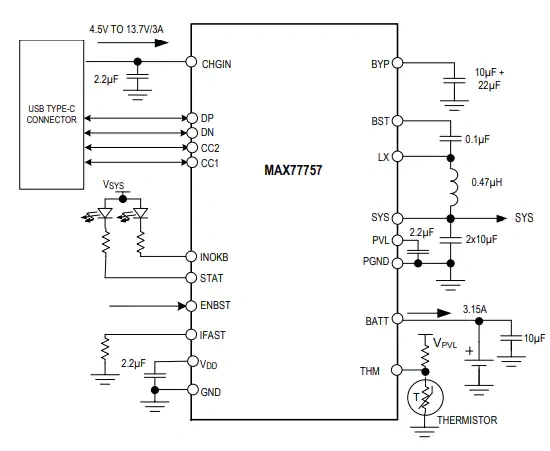 美信半导体 MAX77757评估套件