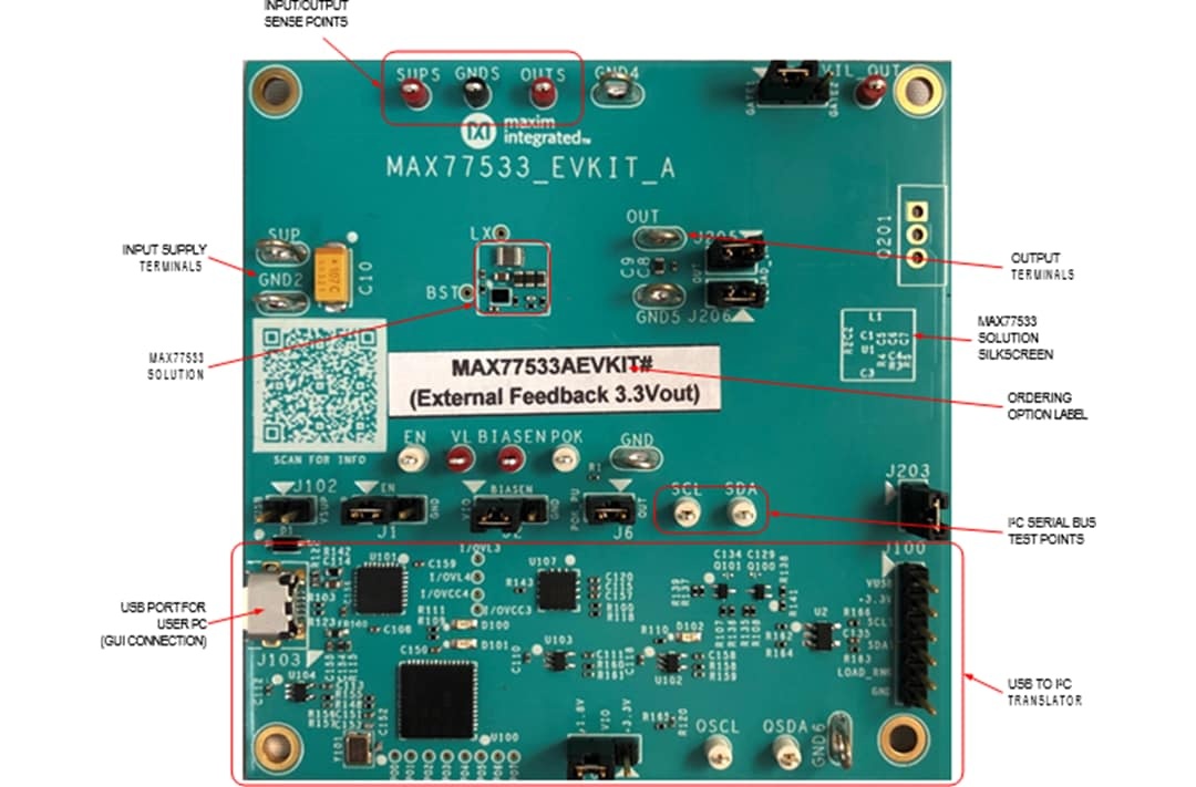 美信半导体 MAX77533评估套件