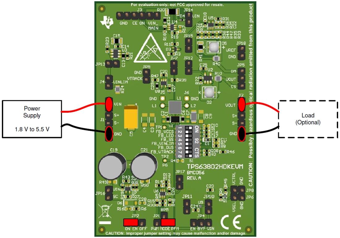 图表 - 德州仪器 TPS63802HDKEVM硬件开发套件