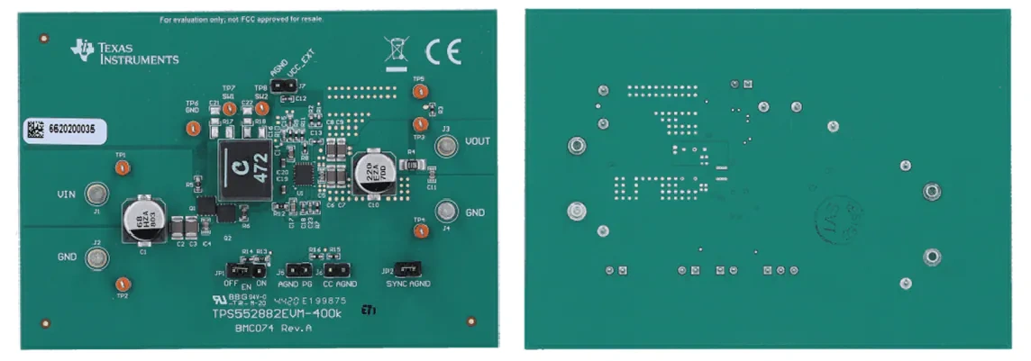 德州仪器 TPS552882EVM-400KHZ评估模块