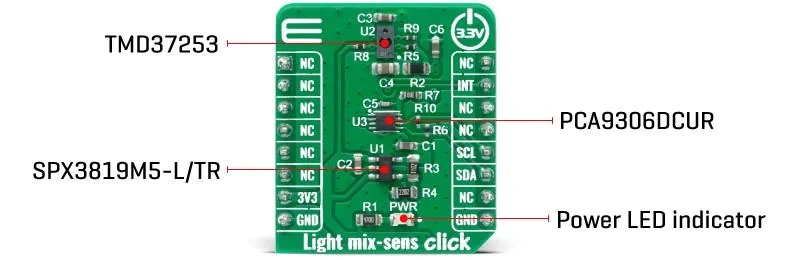 Mikroe Light Mix-Sens Click