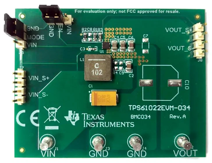 图表 - 德州仪器 TPS61022EVM-034评估模块