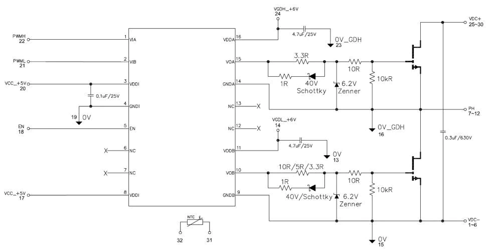 Block Diagram - GaN Systems GS-EVM-HB-650V150A-SP1 Evaluation Module