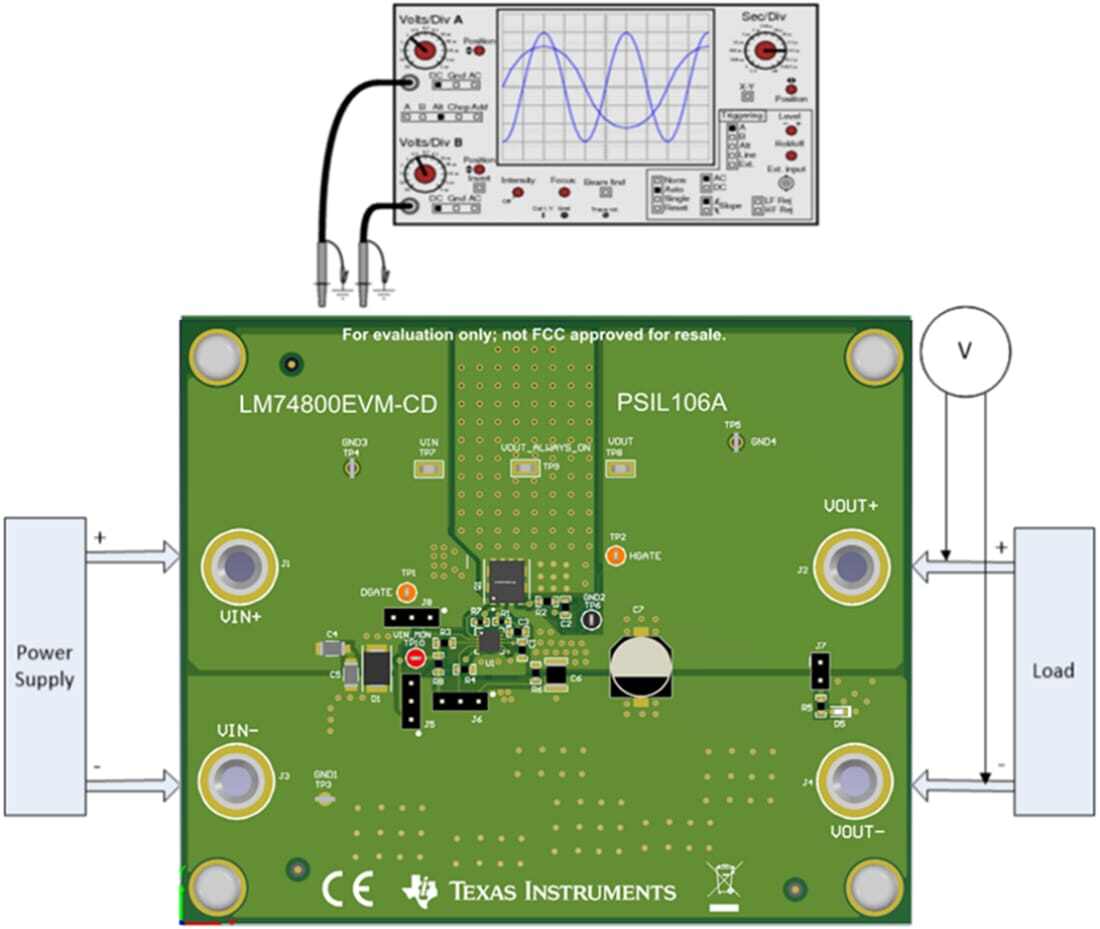 机械图纸 - 德州仪器 LM74800EVM-CD评估模块 (EVM)