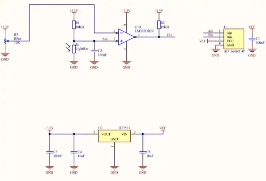 Schematic - M5Stack LIGHT Sensor Unit