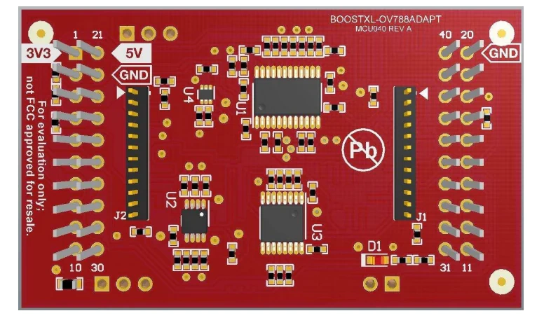 图表 - 德州仪器 BOOSTXL-OV788ADAPT适配器板