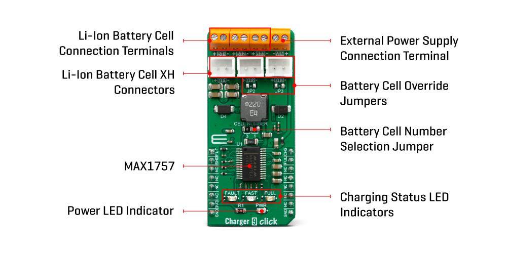 Mikroe MIKROE-3568 Charger 9 Click