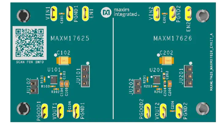 美信半导体 MAXM17625/MAXM17626评估套件